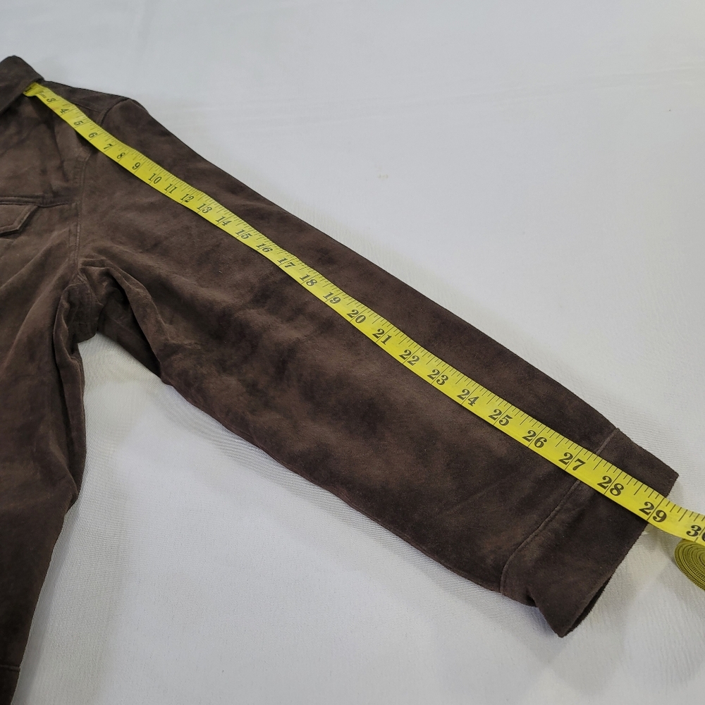 Eddie Bauer Womens Jacket Size 2XL Authentic Seattle Suede Brown NWOT - Picture 5 of 11